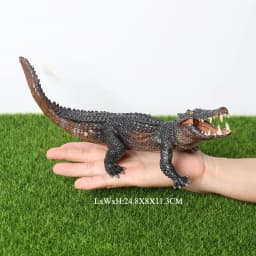Realistic Plastic Alligator Sarcosuchus Boar Croc Crocodile Wild Animal Model Toy Figurines Party Favors Cake Toppers For Kids