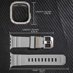 Silicone Strap+TPU PC Case For Apple Watch Ultra 3 2 1 49mm for iWatch Series 11 10 46mm band for Iwatch 9 8 7 6 5 4 45mm 44mm
