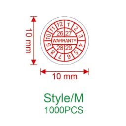 1000pcs new round 8/10mm rectangular 11X6mm computer /Ipad/ Electronics warranty label Fragile seal sticker can be customized