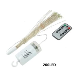 New Year 200LEDs Fairy Firework String Lights Outdoor Starburst Christmas Garden Lights for Party Wedding Garland Decor