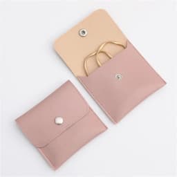 High-end PU Leather Jewelry Packaging Bags Flap Snap Necklace Ring Bracelet Earrings Gift Storage Jewelry Organizer Pouch Joyero