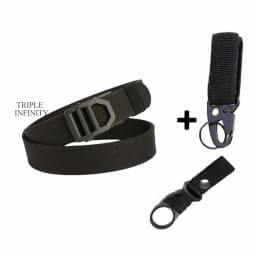 Black Metal Automatic Buckle Hard Tactical Belts Thick 1100D Nylon Webbing Belt For Men Outdoor 3.8cm Heavy Duty Military Girdle