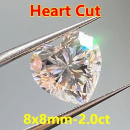 3EX Cut DJMAX 3-20mm Rare Heart Cut Moissanite Loose Stones Real D Color VVS1 Heart Shape Certified Moissanite Diamonds