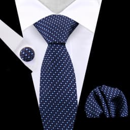 Business Tie For Men Set Necktie Cufflink Classic Handkerchief Suit For Wedding High Quality Stripe Tie Set Formal Gravata Gift