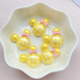 12Pcs New Cute Resin Cartoon Colored Mouse Head Series Flat Back Scrapbooking DIY Jewelry Craft Decoration Accessories