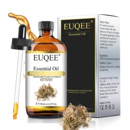 EUQEE 118ML Lavender Jasmine Eucalyptus Vanilla Peppermint Essential Oils with Glass Dropper|Aromatherapy, Humidifier,DIY Soap