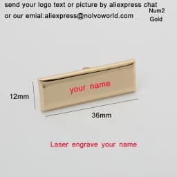 50-100 Pcs Metal Label Personalized Tag for Handbag Laser Engrave Logo Custom Brand Logo Bag Labels Plate Etiquettes Metalique