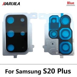 New For Samsung S20 Ultra S20 Fe S20 Plus S20 Repair Replace Back Camera Glass Lens Cover with Frame Holder Replacement Part