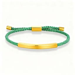 Custom Engraved Logo Name SOS Number Bracelet Gold Color Stainless Steel Bracelet for Men Women Adjustable Braided Rope Jewelry