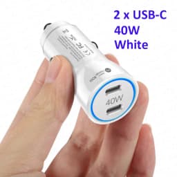 MZX 60W Smart Car Charger PD Type C Quick Dual USB A Fast Charging 12V 12 V Volt Cigar Lighter Ultra QC Charge Mobile Cell Phone