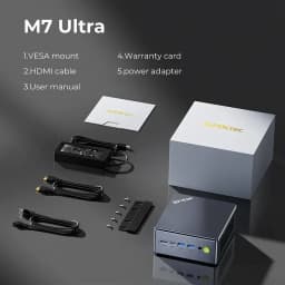 GMKtec M7 Ultra MINI PC AMD Ryzen 7 PRO 6850U 2*DDR5 2*M.2 SSD WiFi6E BT5.2 2*2.5G LAN 2*USB4 OCulink MINI PC Gamer Computer