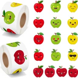 500Pcs Candy Party Sticker Roll -Cute Dessert Decal for Gift Laptop Bottle Scrapbooking Luggage Computer Envelope Decor for Kids