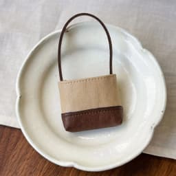 Cute Mini Faux Leather Doll Two-Tone Bucket Bag Fits 1/6 BJD 1/8 Zsiga Doll, Doll Accessories