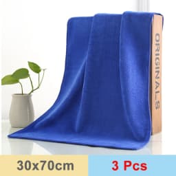 30x70 CM Car Wash Microfiber Towel Car Cleaning Drying Cloth Hemming Car Care Cloth Detailing Car Wash Blue purple/gray Towel