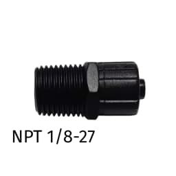 5PCS/lot Plastic Polypropylene Luer Lock Adapter Luer Lock to Thread 1/4-28UNF,10-32UNF,M6,M5,G1/8