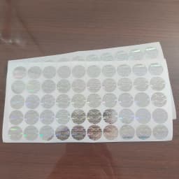 100pcs 15mm Hologram Security Seal GENUINE AUTHENTIC ORIGINAL Label Sticker VOID Left If Tampered Holographic Impossible to Copy