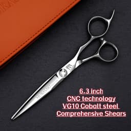 MURASAKI Top-level Hairdressing Scissors, 5.7-6.3-6.8 Inch Barber Shears, Made by CNC and VG10 Cobalt Steel, Sharp and Durable