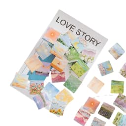 46 Pcs/Box Blue Secret Series Decorative Stationery Mini Stickers Set Scrapbooking DIY Diary Album Journal Stick Lable