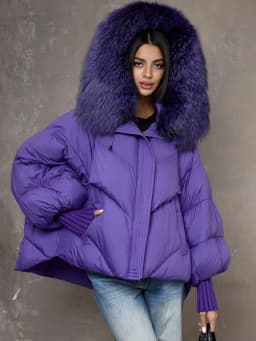 Women Winter Goose Down Jackets Real Fox Fur Collar Hooded Thick Natural Raccoon Fur Female Outwear Warm Loose Puffer Coats