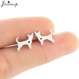 Cartoon Animal Earings Multiple Stainless Steel Cat Stud Earring for Women Girls Small Dog Paw Ear Studs Funny Jewelry Oorbellen