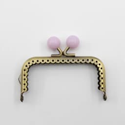 8.5cm Small Beads Antique Bronze Square Metal Purse Frame Handle for Clutch Bag Handbag Accessories Making Kiss Clasp Lock