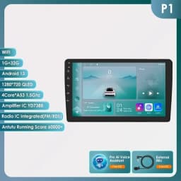 Hizpo CarPlay Android 14 Auto Radio for For Audi A4 B6 B7 S4 RS4 1999-2008 Seat Exeo 4G Car Multimedia GPS 2din Autoradio System