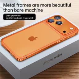 Metal Phone Case For IPhone 12 13 14 15 16 17 Pro Max Cover 16Plus Magnetic Aluminum Frame Phone Shell For IPHON 16 17 Pro Max