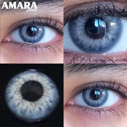 AMARA Natural Colored Contacts Lenses Brown 2pcs Contacts Beautful Pupils Color Contacts Yearly Makeup Cosmetic Contact Lens