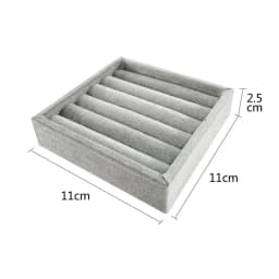 Mini Velvet Tray for Rings, Bracelets, and Earrings - Ideal for Jewelry Display and Storage