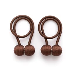 2PCS Curtain Tiebacks, a Pair Set, Including Tie Ropes, Curtain Buckles, Ring Buckles, Ropes, New Style with Magnetic Attraction