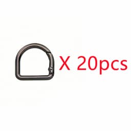 5-30pcs D-Shape Openable Spring Ring Bag Strap Buckle Keyring Dog Chain Snap Clasp and Carabiner for Handbag