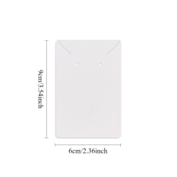 50pc 6x9cm Self-adhesive Plastic Cello Bag Earrings Display Necklaces KeyChain Cards for DIY Making Cardboard Jewelry Packaging