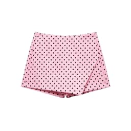 Women's Asymmetric Solid Color Skort Casual Side Zipper Shorts Skirts for Spring Summer Fashion