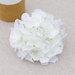 5PCS 54 Heads Silk Hydrangea Heads Artificial Flowers Heads with Stems Fake Hydrangea Flowers for Home Wedding Party Decoration