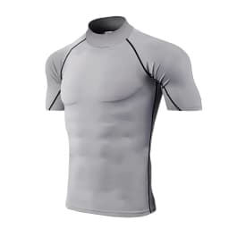 Compression T Shirt Men Quick Dry Short Sleeve Casual Summer T-Shirt Fitness Training Running Shirt Tight Tops Tee Men Rashgard