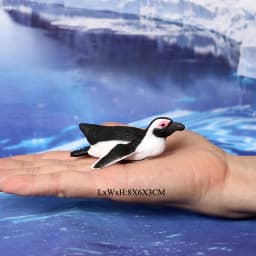 Realistic Plastic Growth Cycle Penguin Figurines Varieties of Penguins Polar Arctic Animal Figures Easter Eggs Cake Toppers Gift