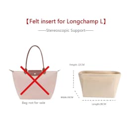 Bag Organizer Insert For Longchamp Mini Dupont Paper Bag Insert Storage Lightweight Bag Support Waterproof Bag Accessory
