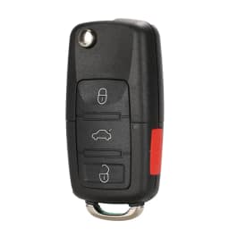 jingyuqin 10pcs 2/3/4 button Key Shell Case for VW Passat Polo Golf Touran Bora Ibiza Leon Octavia Fabia Remote Key blank