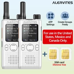 Baofeng ALERVITES AT1 POC Two Way Radio | Lifetime Free Global Service, Freely Create & Manage Teams, 4G/5G Cellular Network