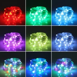 RGBIC Christmas LED String Light USB Bluetooth Fairy Lights Festoon Wedding Camping Outdoor Garden Room Decor LED Garland Lamp
