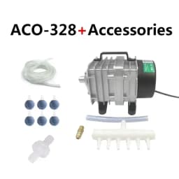 Hailea ACO-208 ACO-308 ACO-318 Electromagnetic Air Compressor Portable Koi Fish Tank Bubble Aquarium Air Pump Pond Aerator