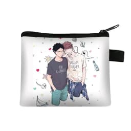 Japanese Anime Yaoi Bl Given Yaoi Given Manga Pattern Coin Purse Women Fashion Mini Handbags Casual Beauty Lipstick Bag Gift