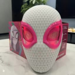 In Stock Miles Spider-Man 1:1 Scale Electronic Mask With Moving Glowing Eyes Ring Control Cosplay Toy Gift For Boys Gift