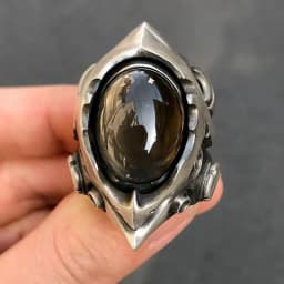 Domineering Tiger Eye Stone Rings Irregular Special-shaped Goth Punk Rings Engagement Wedding Ring Party Jewelry Accessories