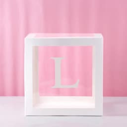 1st Birthday Transparent Alphabet Balloon Box Wedding Custom Name Decor One Birthday Party Decorations Kids Baby Shower Boy Girl