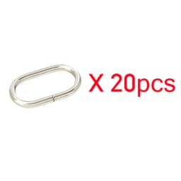 10-40pcs Metal Oval Ring Buckle 19-50mm Bag Strap Adjustment Loop Webbing Belt Buckle Garment DIY Accessories