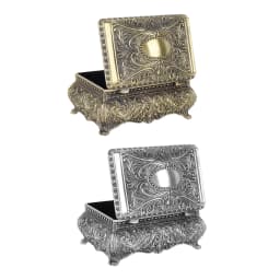 Vintage Jewelry Box Metal Jewelry Box Rectangular Trinket Storage Box Vintage Jewelry Box for Women Girls Birthday Christmas