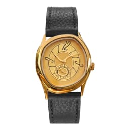 Surrealist Art Melting Clock Watch Unique Soft Time Quartz Wristwatch with Leather Band Creative Fashion Watch for Men Women