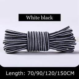 1Pair Boots Round Shoe Laces Striped Double Color Fashion Shoelaces Outdoor Hiking And Leisure Sports Shoelace 18 Color