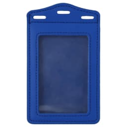 1Pc PU Leather Trifold Duty ID Card Holder Badge Holder for ID Name Card Business Name Tag Student ID Card